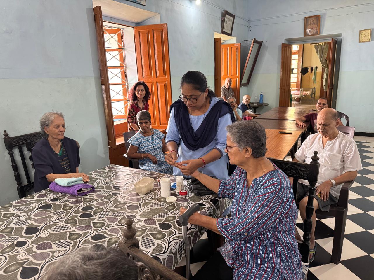 	Health Check-up conducted by LC Old Goa on 12th July at Old Age Home, Diwar, Tiswadi, Goa.