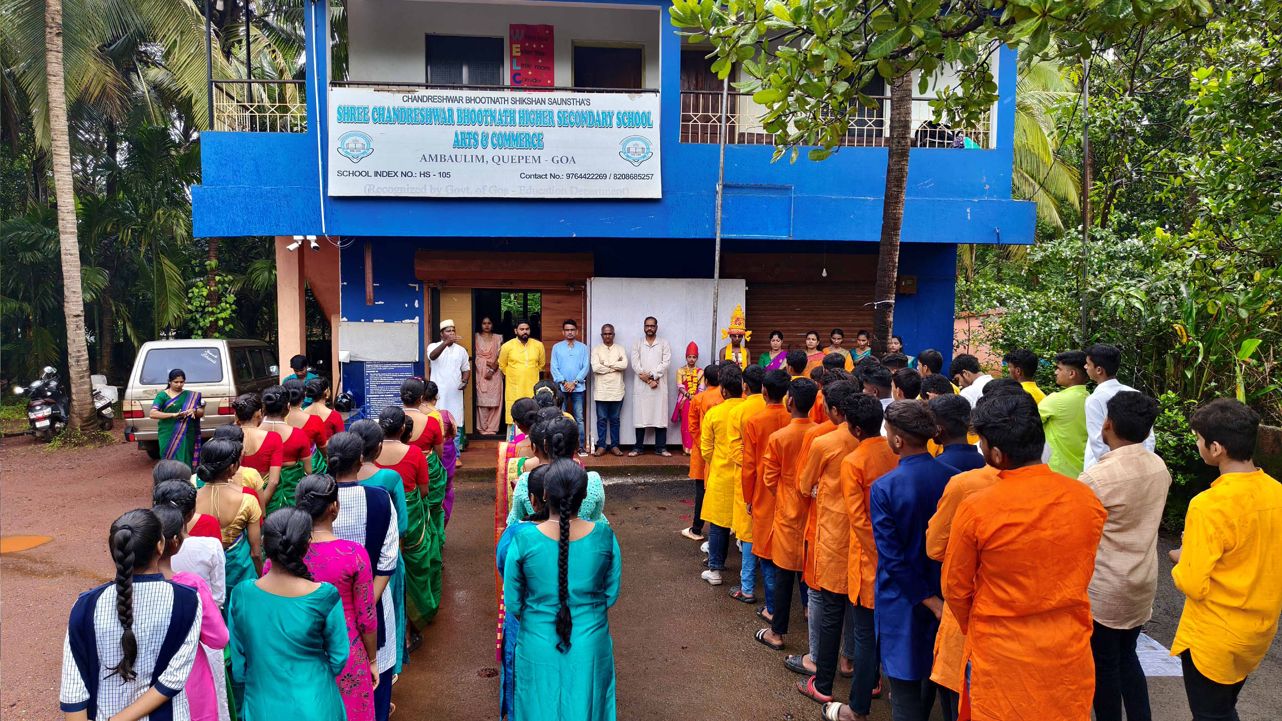 Dindi Celebration on the occasion of Ashadi Ekadashi at Shree Chandreshwar Bhoothnat Higher Sec. School Ambaulim Quepem Goa