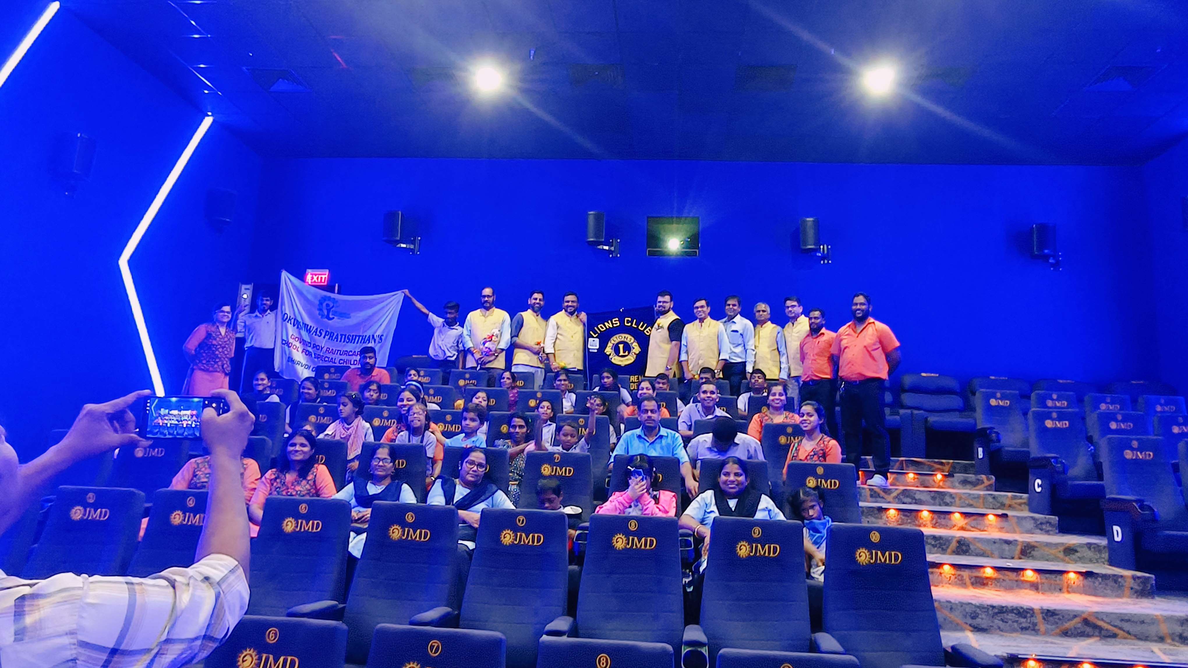 Movie screening for Special children's of Lokvishwas Prathishtan Shrvoi Quepem Goa