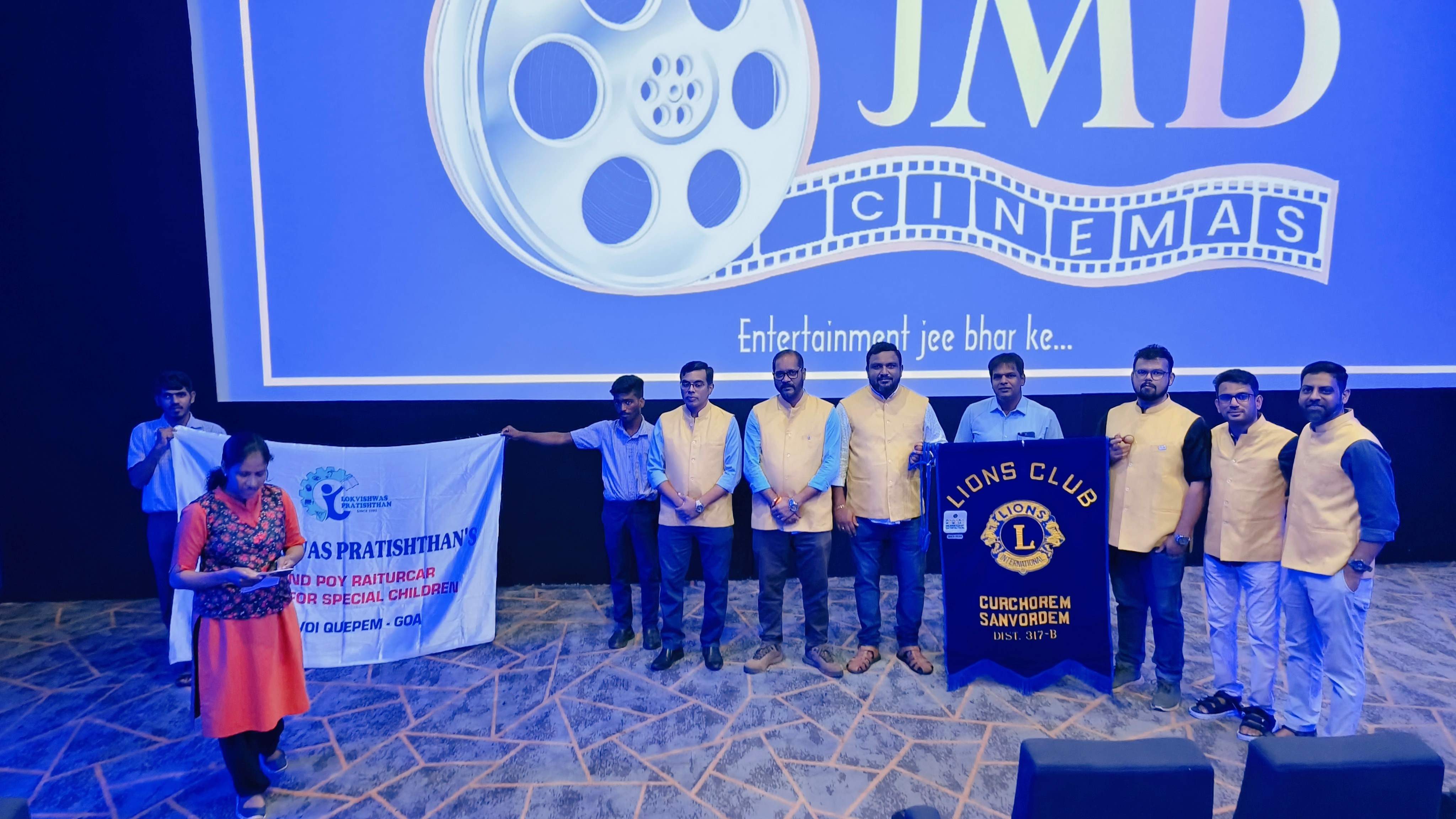 Movie screening for Special children's of Lokvishwas Prathishtan Shrvoi Quepem Goa