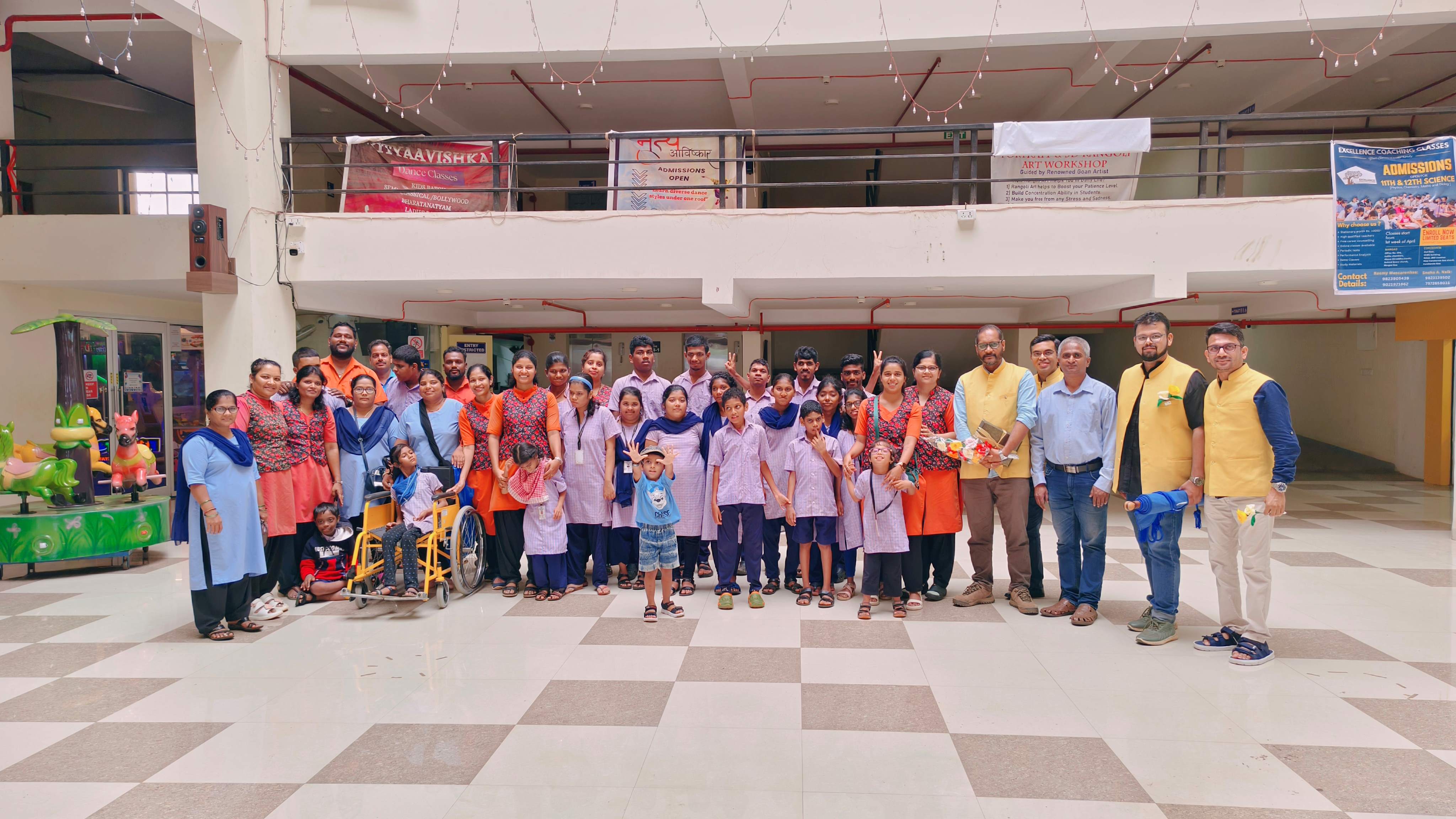 Movie screening for Special children's of Lokvishwas Prathishtan Shrvoi Quepem Goa
