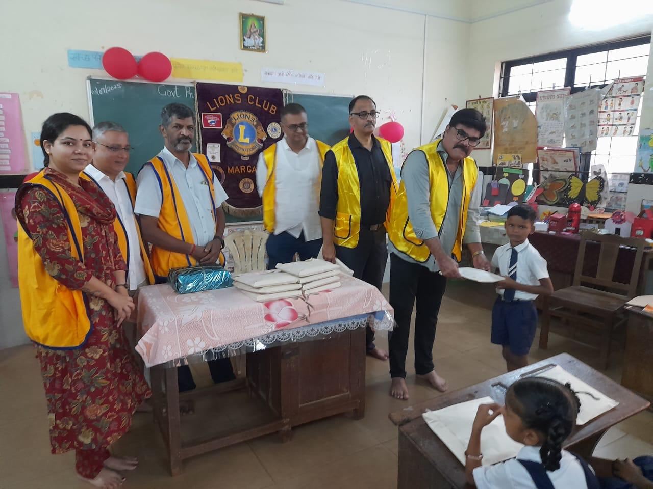 Donation of Note Books and Text Books to Govt. Primary School Fatorda Margao