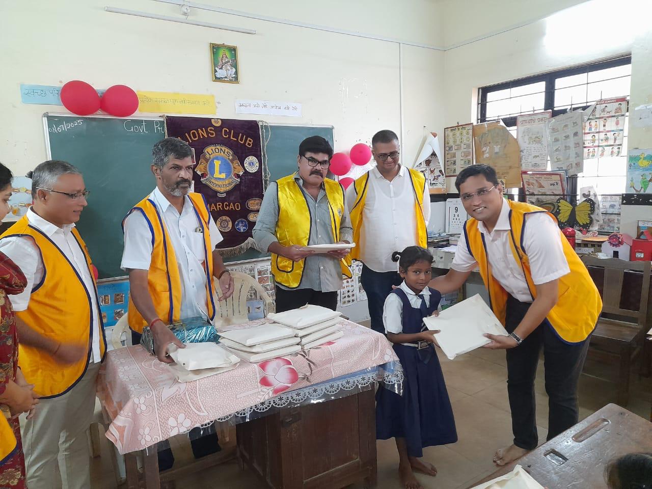 Donation of Note Books and Text Books to Govt. Primary School Fatorda Margao