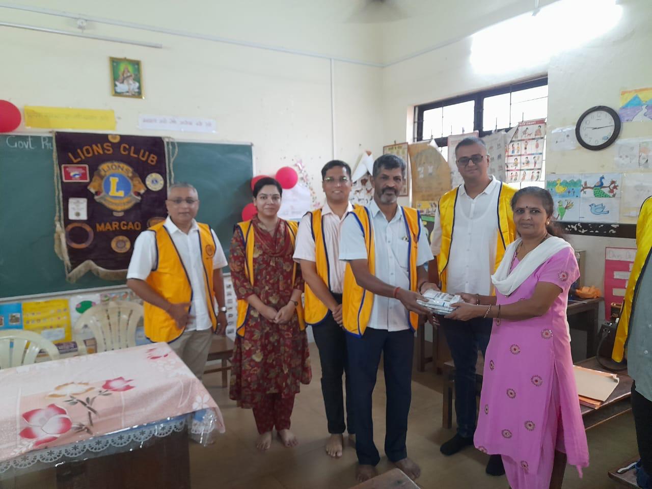 Donation of Note Books and Text Books to Govt. Primary School Fatorda Margao