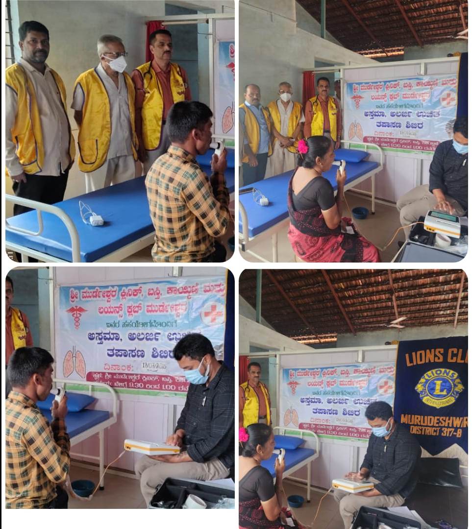 CONDUCTED FREE ASTHAMA AND ALERGY CAMP.
