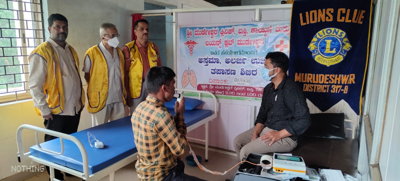 CONDUCTED FREE ASTHAMA AND ALERGY CAMP.