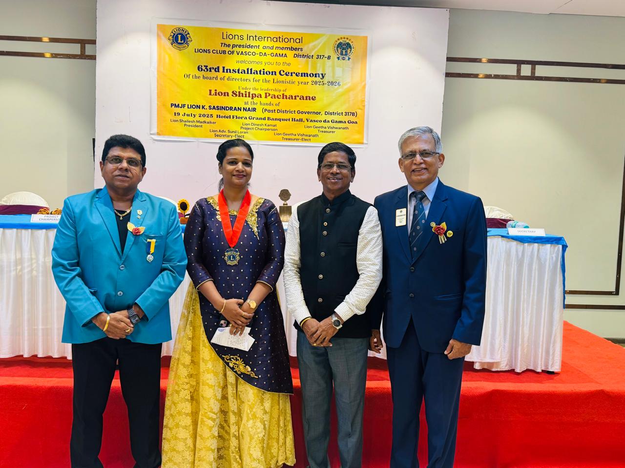 Installation of BOD - Lion Club of Vasco Da Gama 