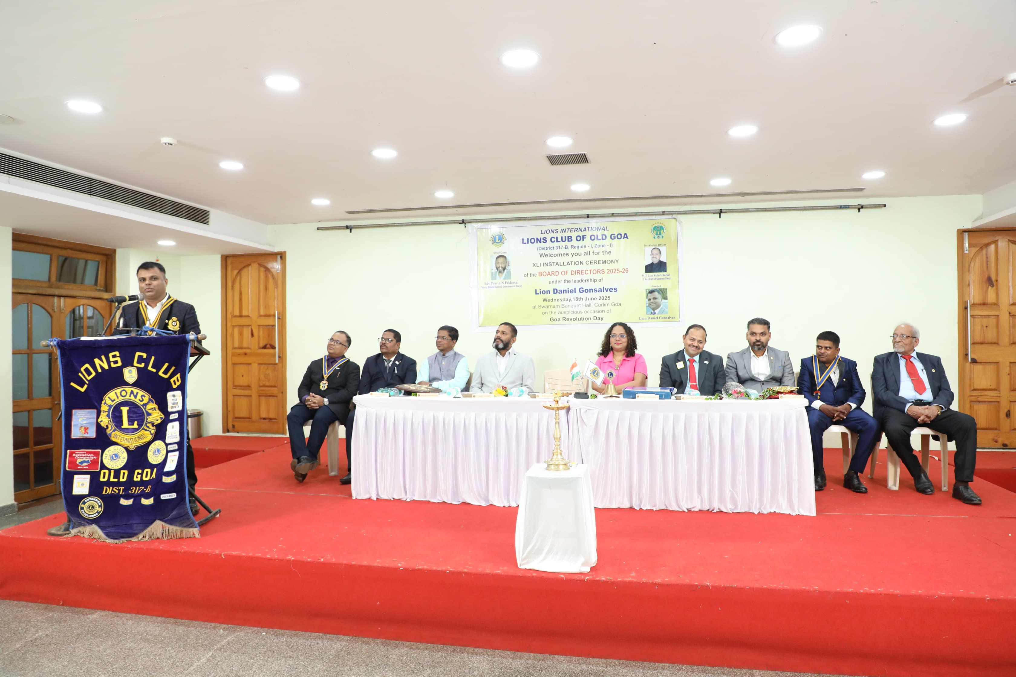 BOD INSTALLATION OF LION CLUB OF OLD GOA