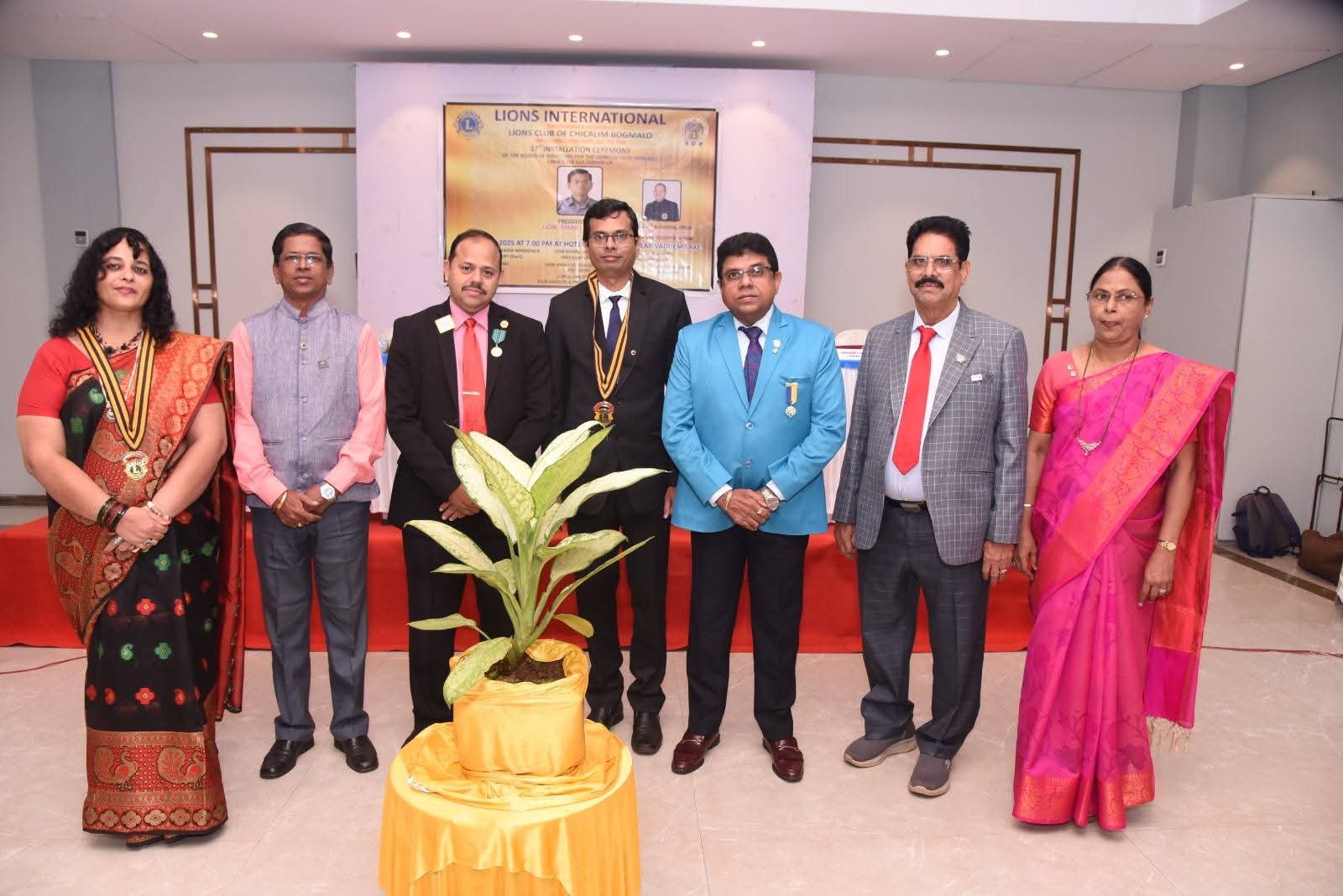 BOD installation of Lion Club of Chicalim Bogmalo 