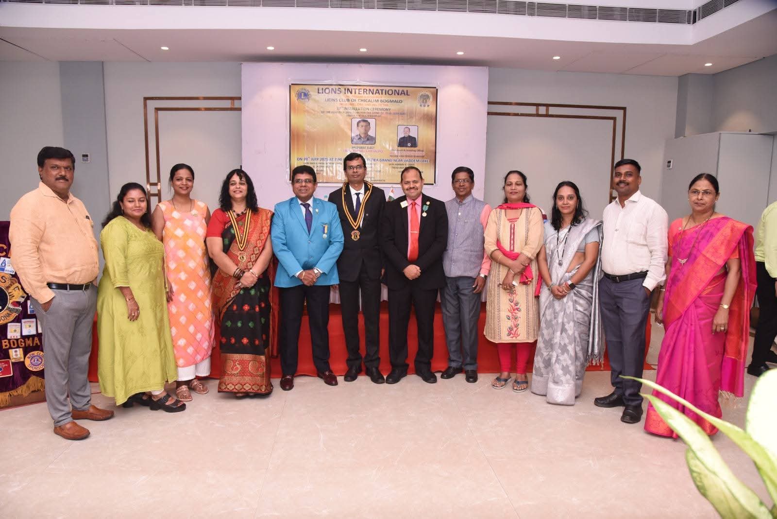 BOD installation of Lion Club of Chicalim Bogmalo 