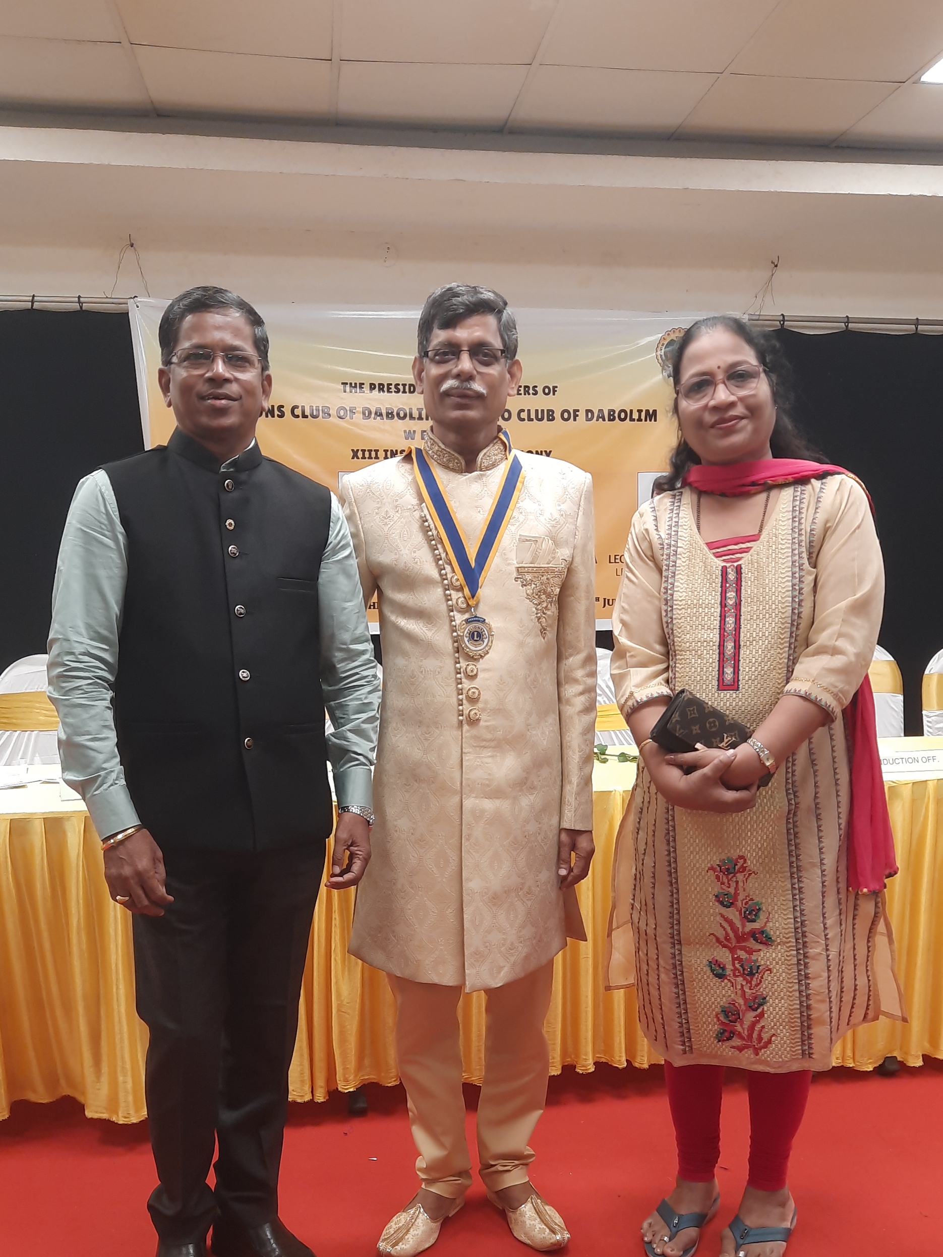 BOD INSTALLATION OF LION CLUB OF Dabolim 