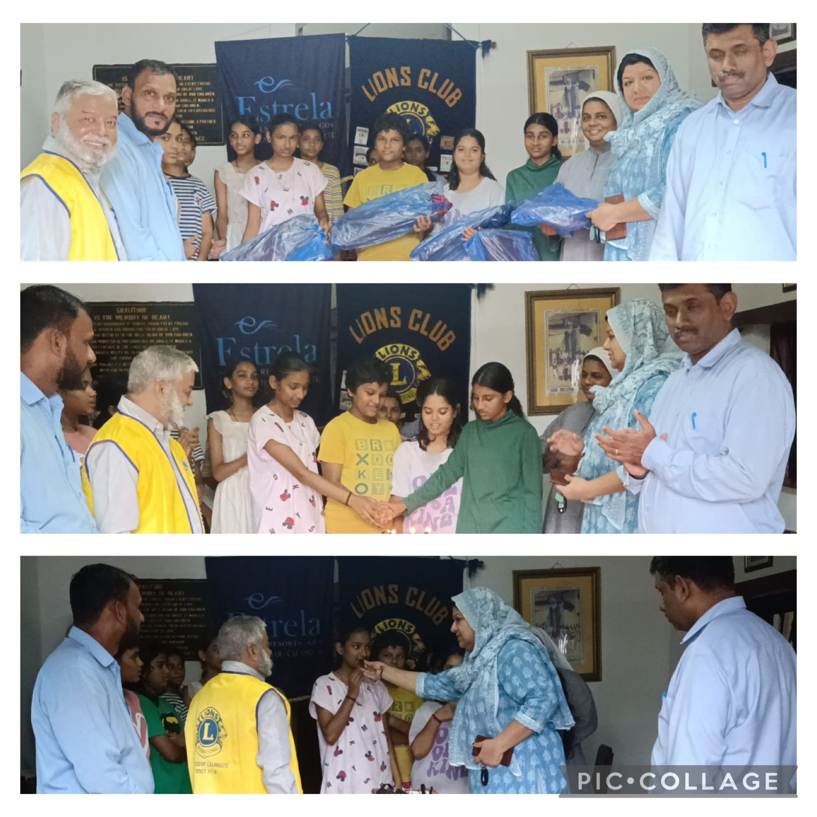 BIRTHDAY CELEBRATIONS AT GIRLS  ORPHANAGE OF ST ALEX GIRLS CALANGUTE