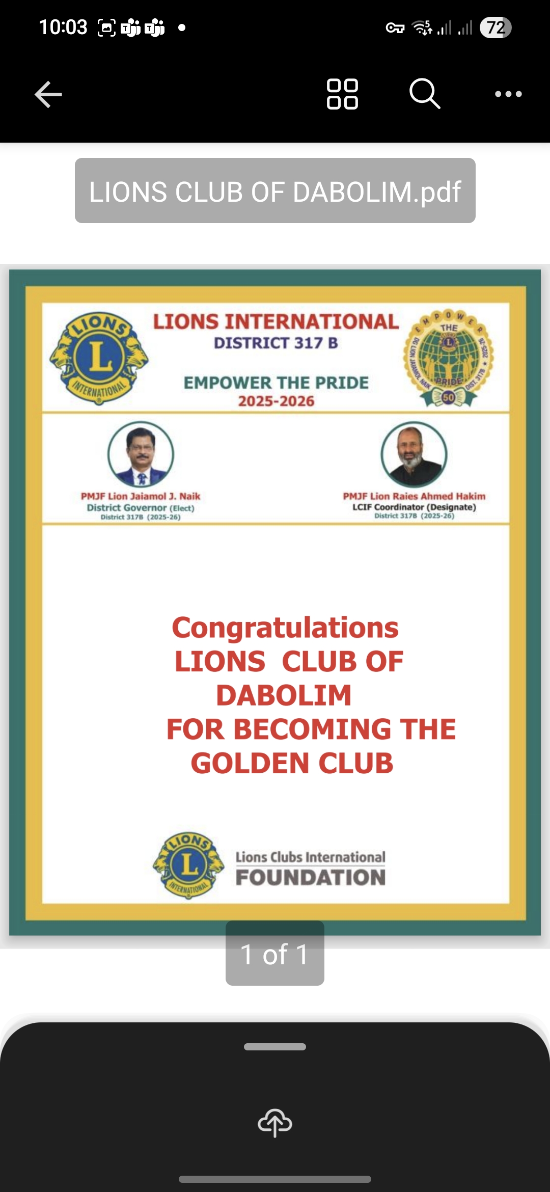 Golden Clubs from Zone 