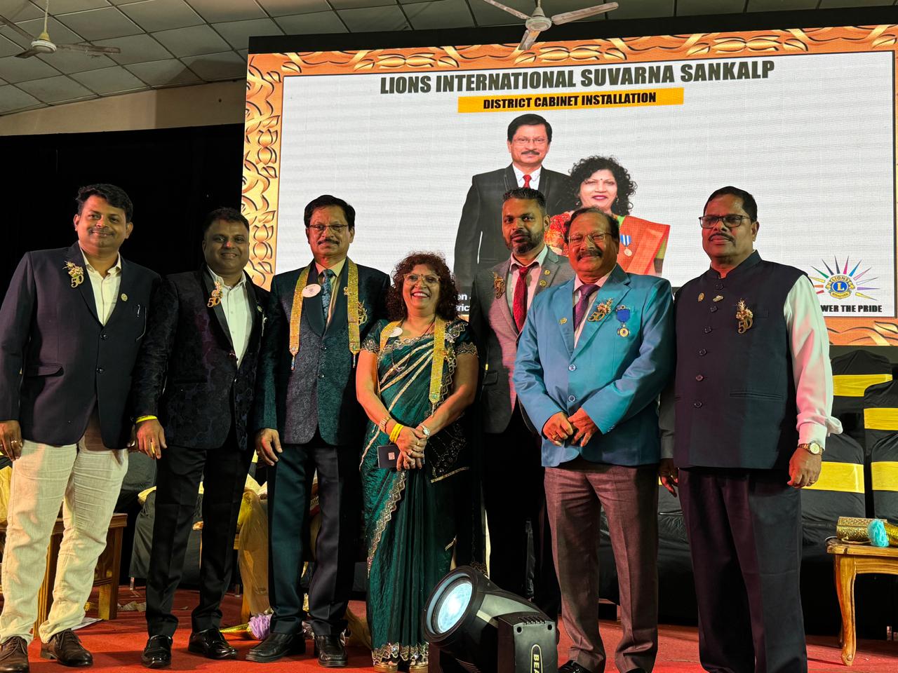 Attended the 50th District installation held at Ponda on the 26th July 2025