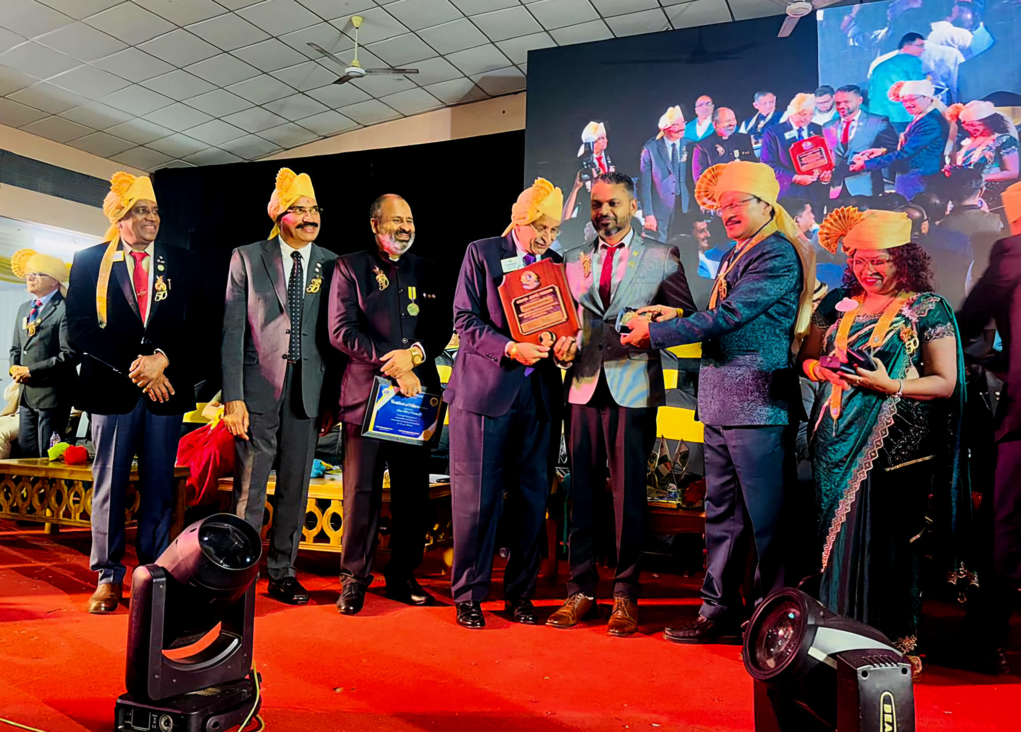 MJF Contribution of Rs 1000 US $ by ZC MJF Lion Daniel Kurian