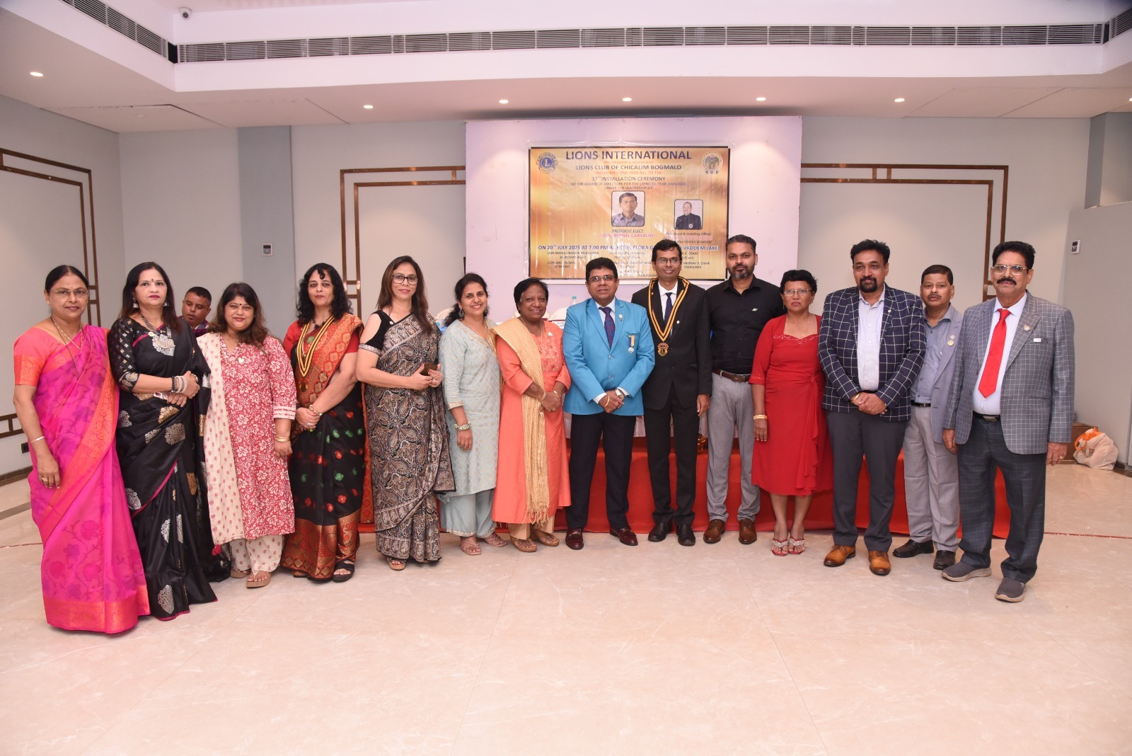 The  BOD Installation Function of Lions Club of Chicalim Bogmalo 