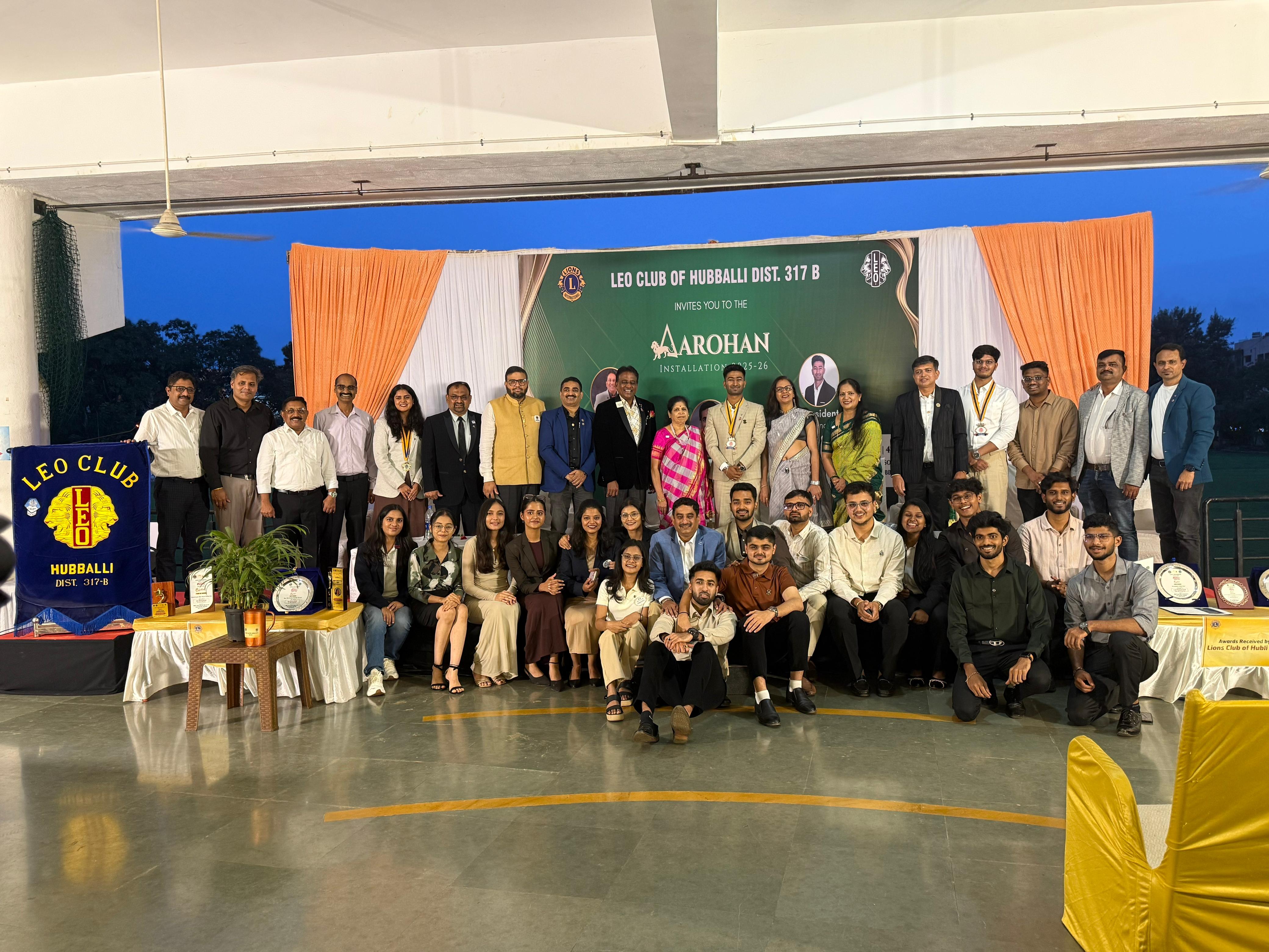 ATTENDED INSTALLATION CEREMONY OF LEO CLUB OF HUBBALLI