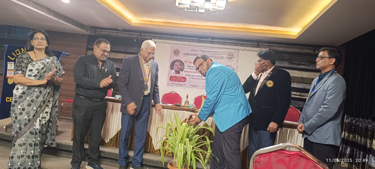 ATTENDED INSTALLATION CEREMONY OF LIONS CLUB OF HUBLI CENTENNIAL
