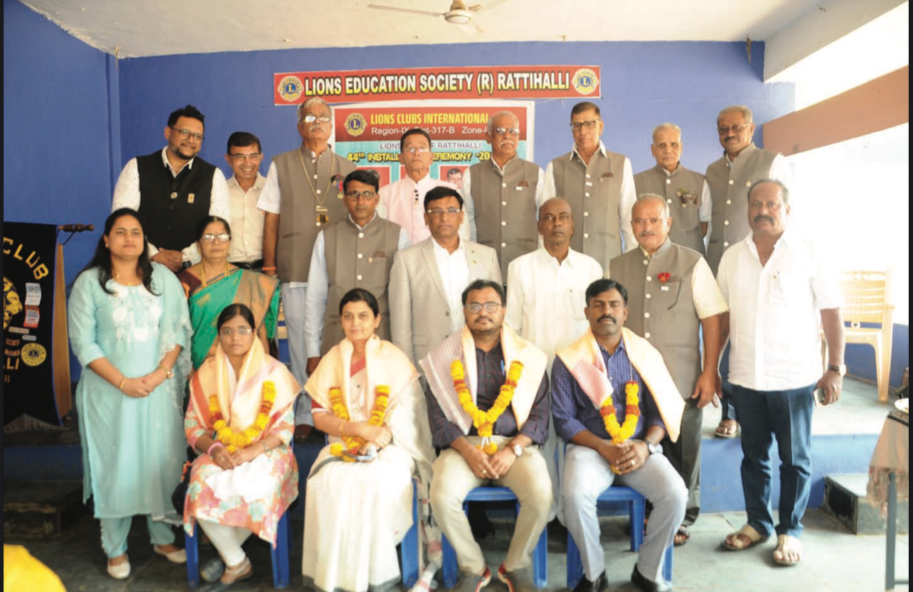 Attended Service Activity of Lions Club of Rattihalli 