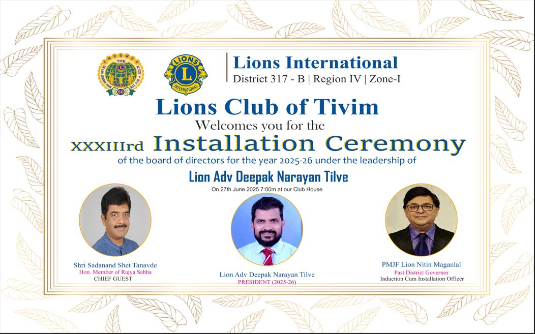 Installation of 33rd CLUB BOD (2025-26)