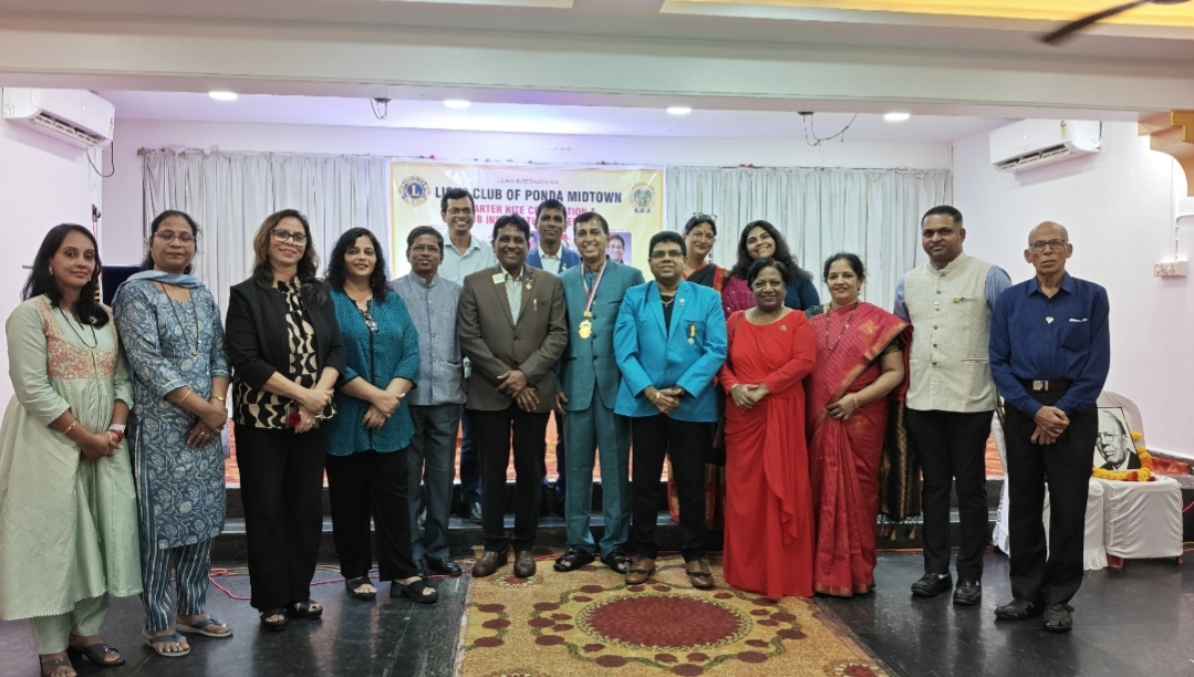 Members of Lions Club of Panjim attended the BOD installation function of Lions Club of Ponda Midtown 
