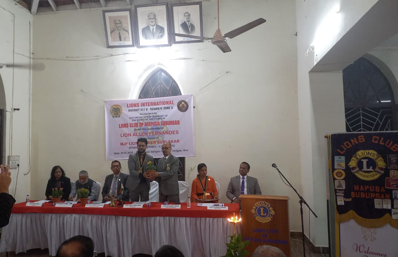 INSTALLATION OF BOD OF LIONS CLUB OF MAPUSA SUBURBAN 