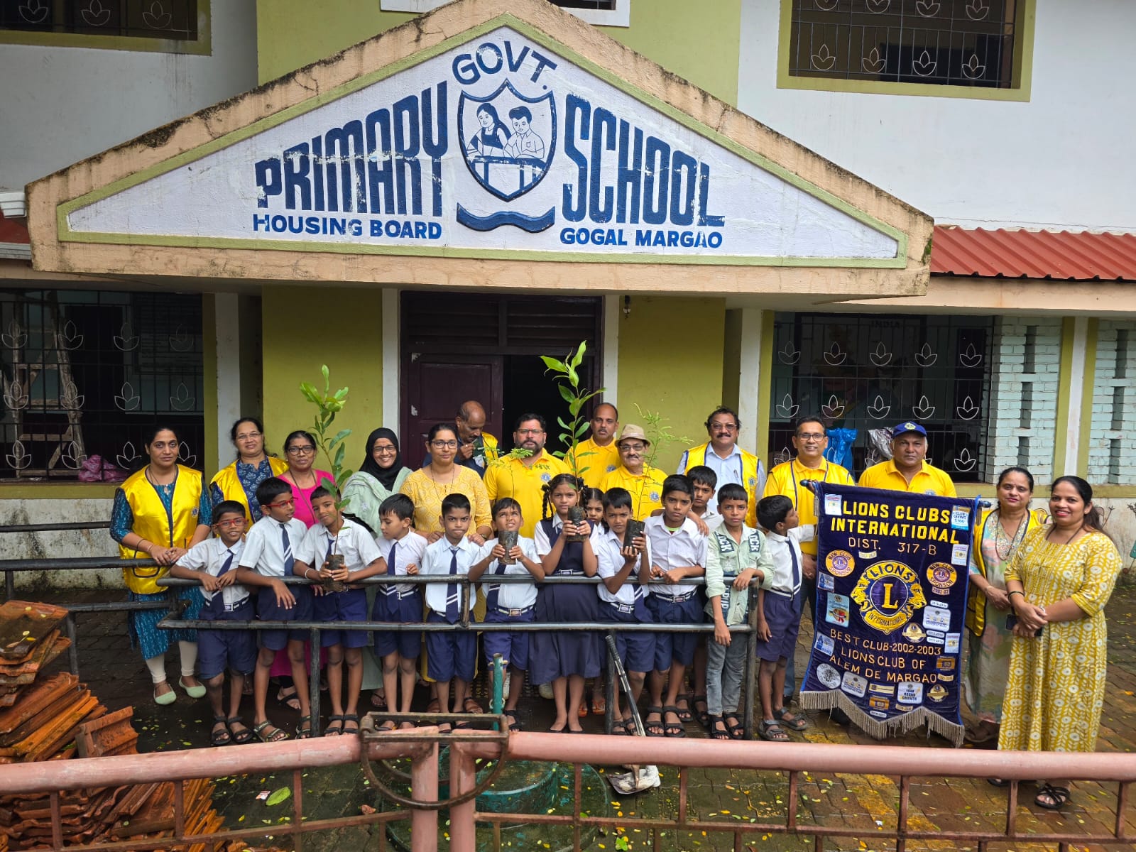 Tree Plantation at our Adopted Govt Primary School at Gogol on 26.07.2025.