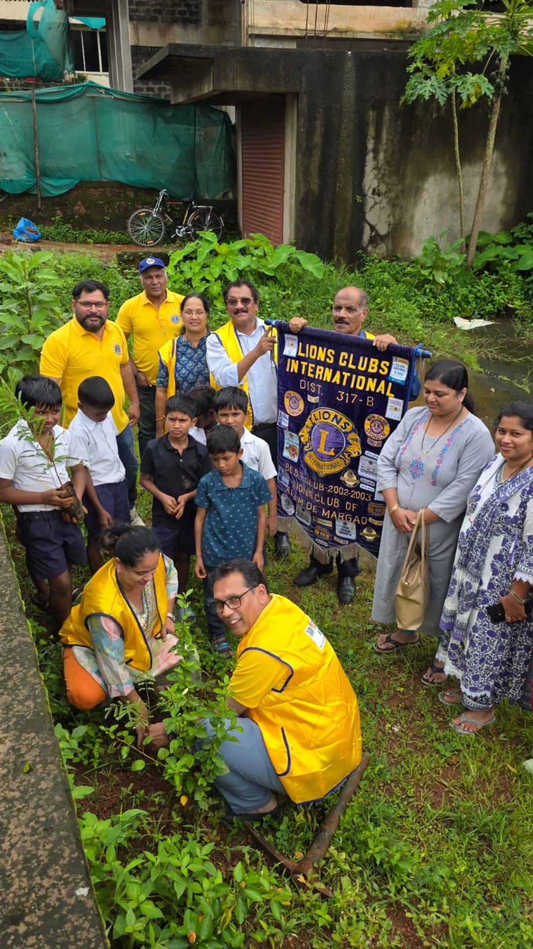 Tree Plantation at Govt High School Ambaji, Fatordaon 26.07.2025.