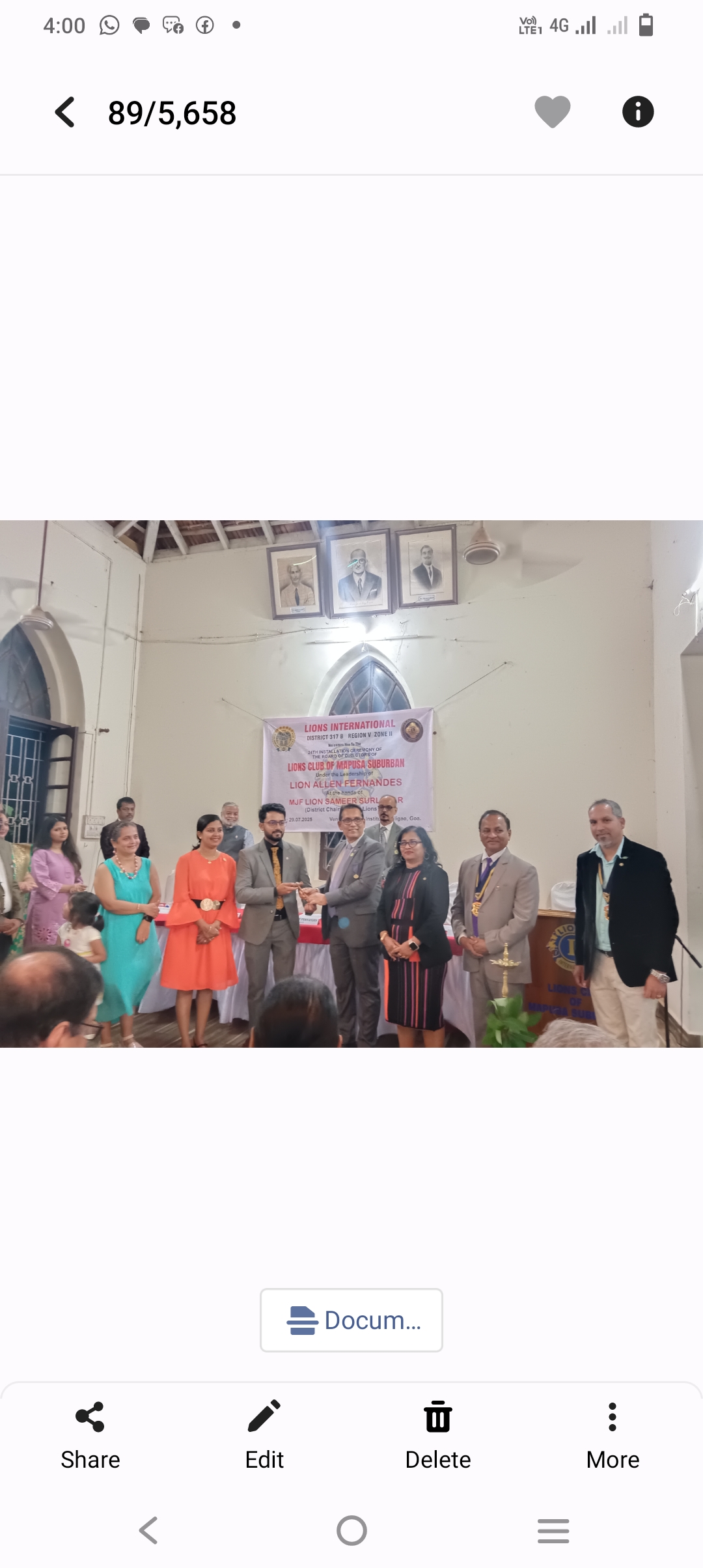 Installation ceremony of Lions club of Mapusa Suburban 