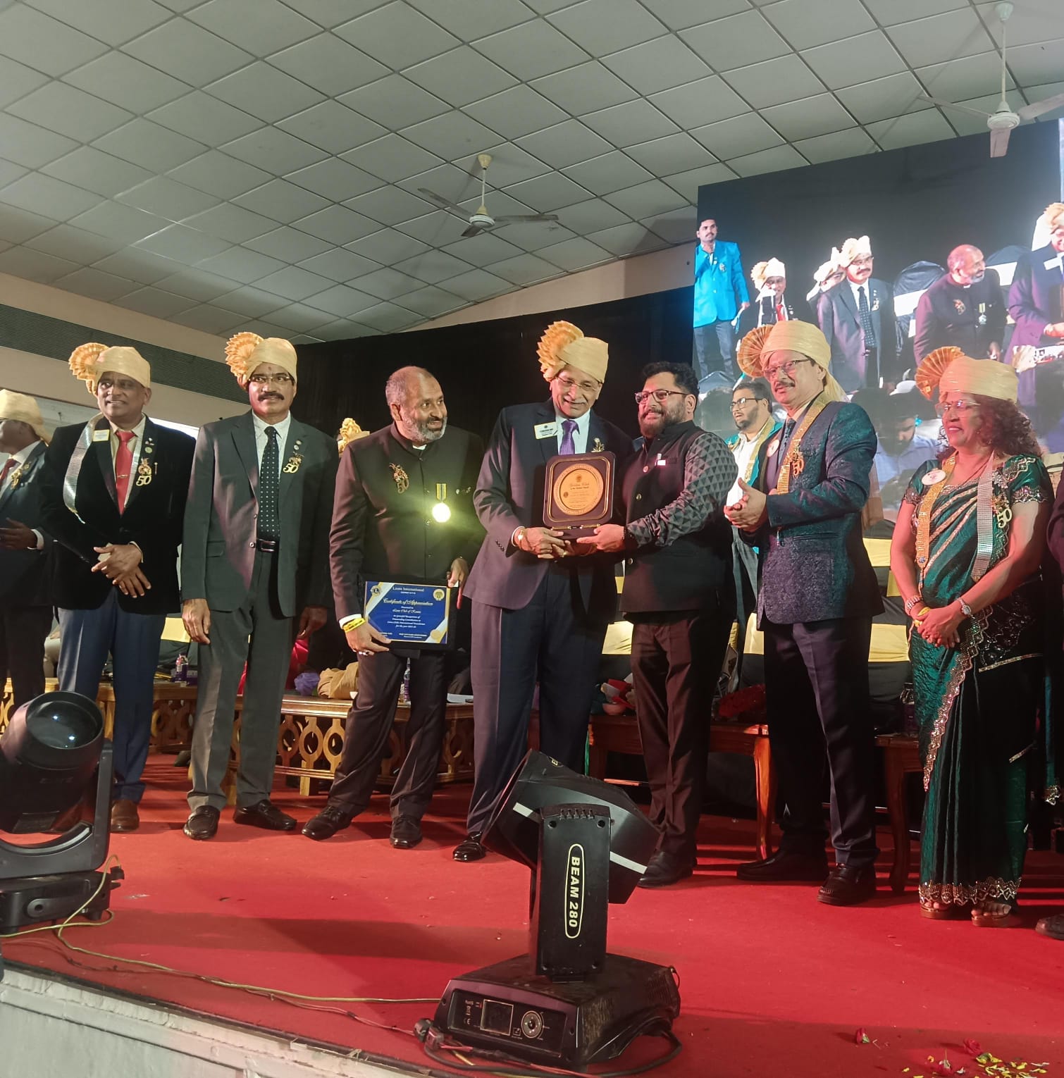 Received Golden club Award during District cabinet installation held on 26th July 2025