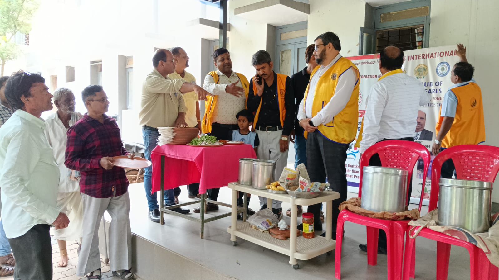 AS RC I WAS INVITED TO SERVICE ACTIVITY OF HUBLI PEARLS - HUNGER PROGRAM