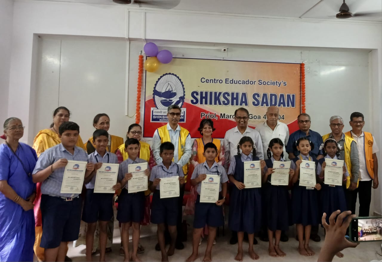 Vedic Maths (Part 1) Workshop for Std. V & VI students of Shiksha Sadan, Priol