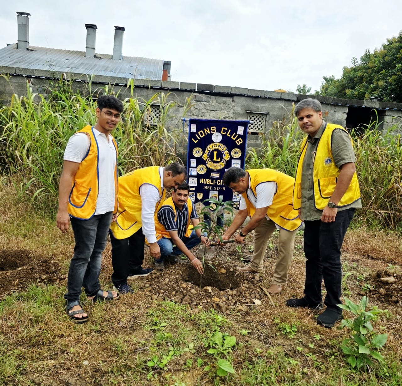 The Lions Club of Hubli City successfully organized a Tree Plantation Drive on 2nd August 2025 at 1:00 PM at Reliable Services, Chalmatti, Hubli.
