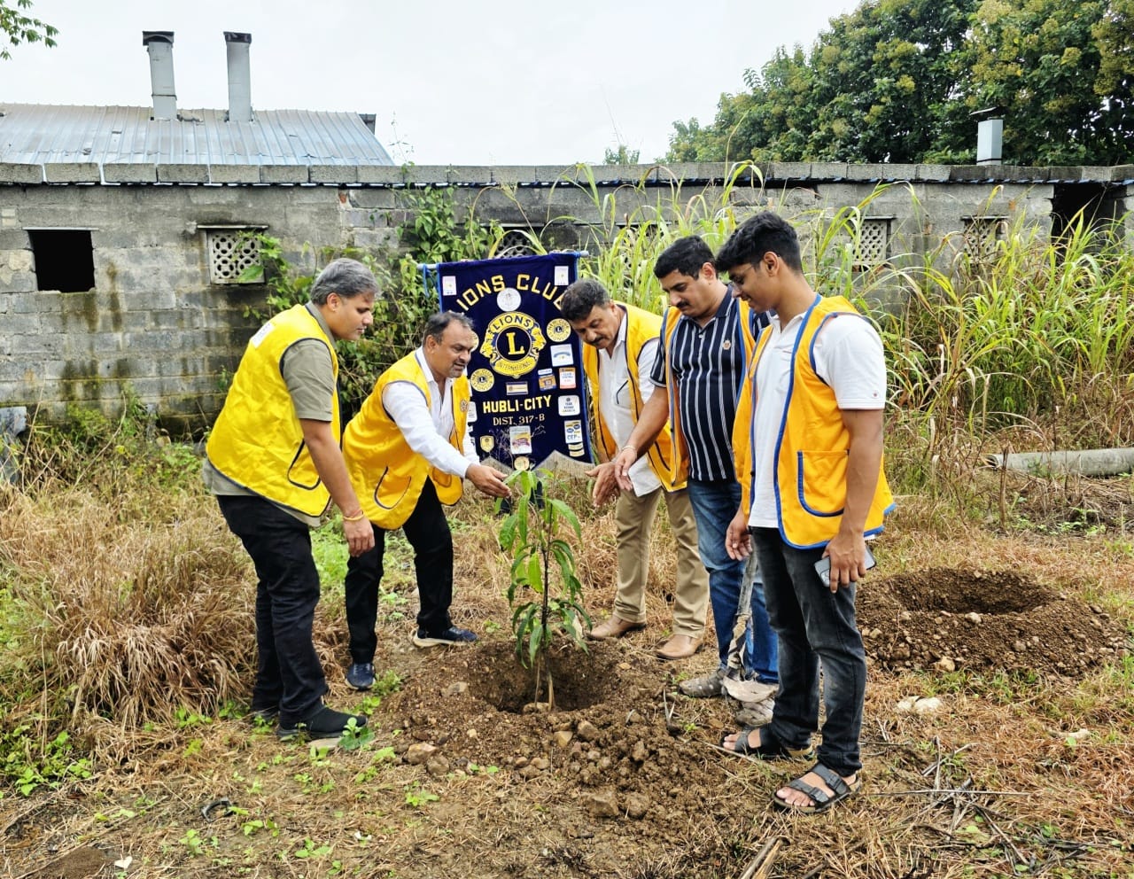 The Lions Club of Hubli City successfully organized a Tree Plantation Drive on 2nd August 2025 at 1:00 PM at Reliable Services, Chalmatti, Hubli.
