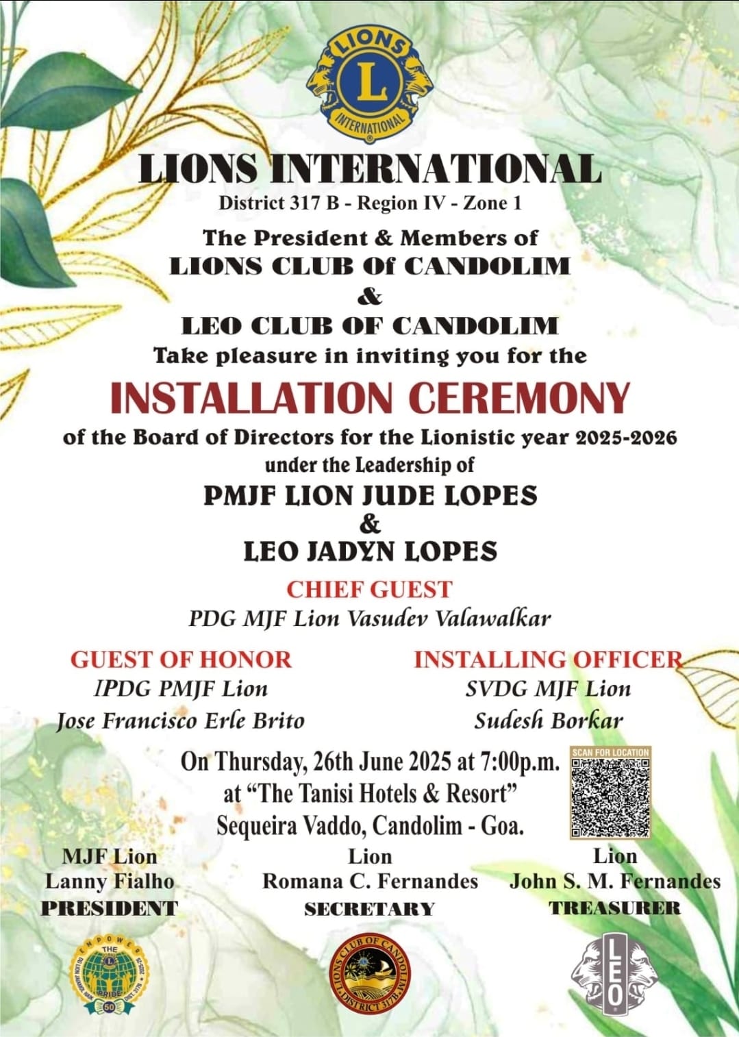 attended Club Installation
