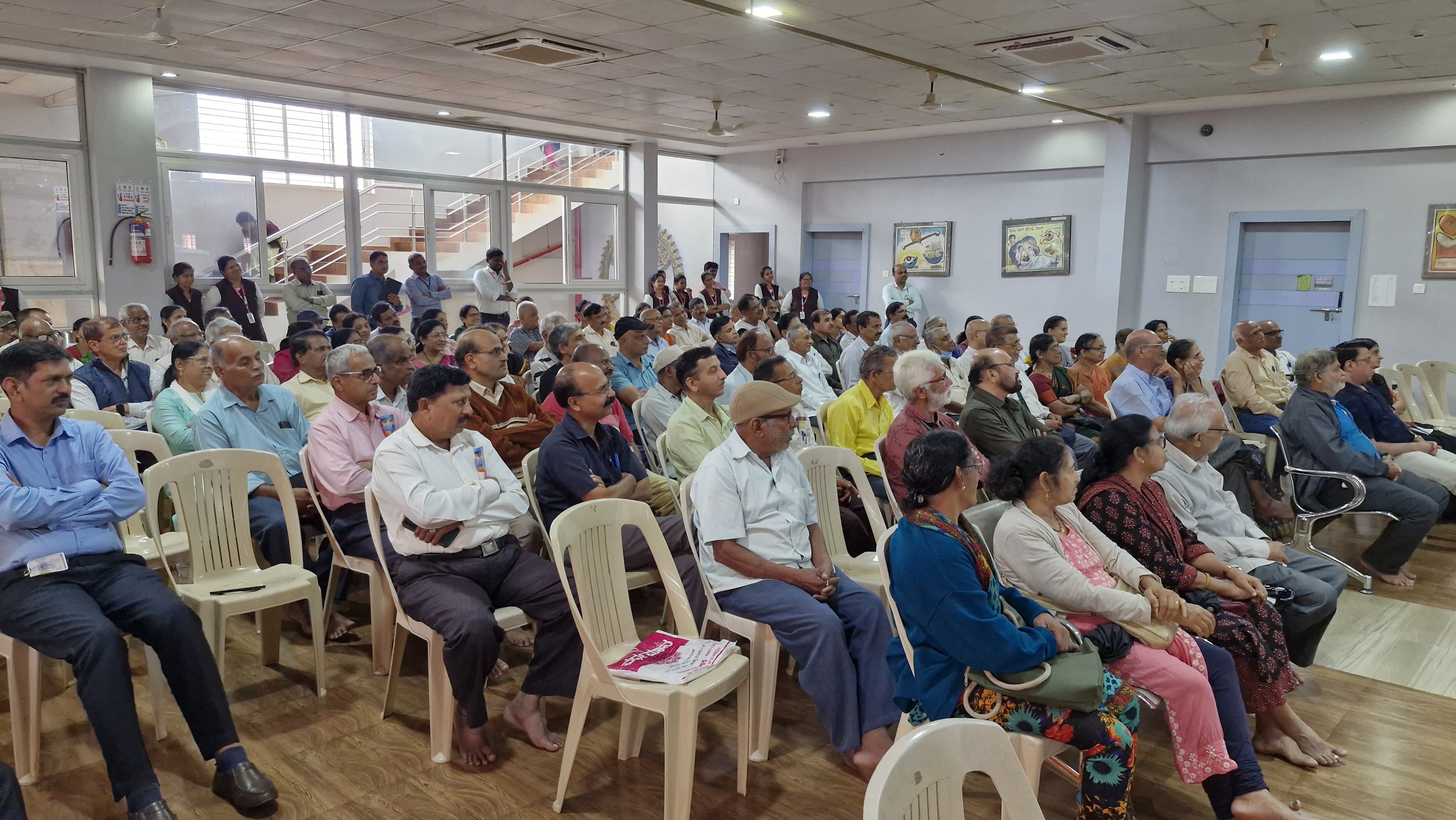 EYE SCREENING AND DIABETIC DETECTION CAMP AND DISCUSSUIN WITH DOCTORS WAS ORGANISED IN ASSOCIATION WITH MM JOSHI EYE HOSPITAL SIRSI