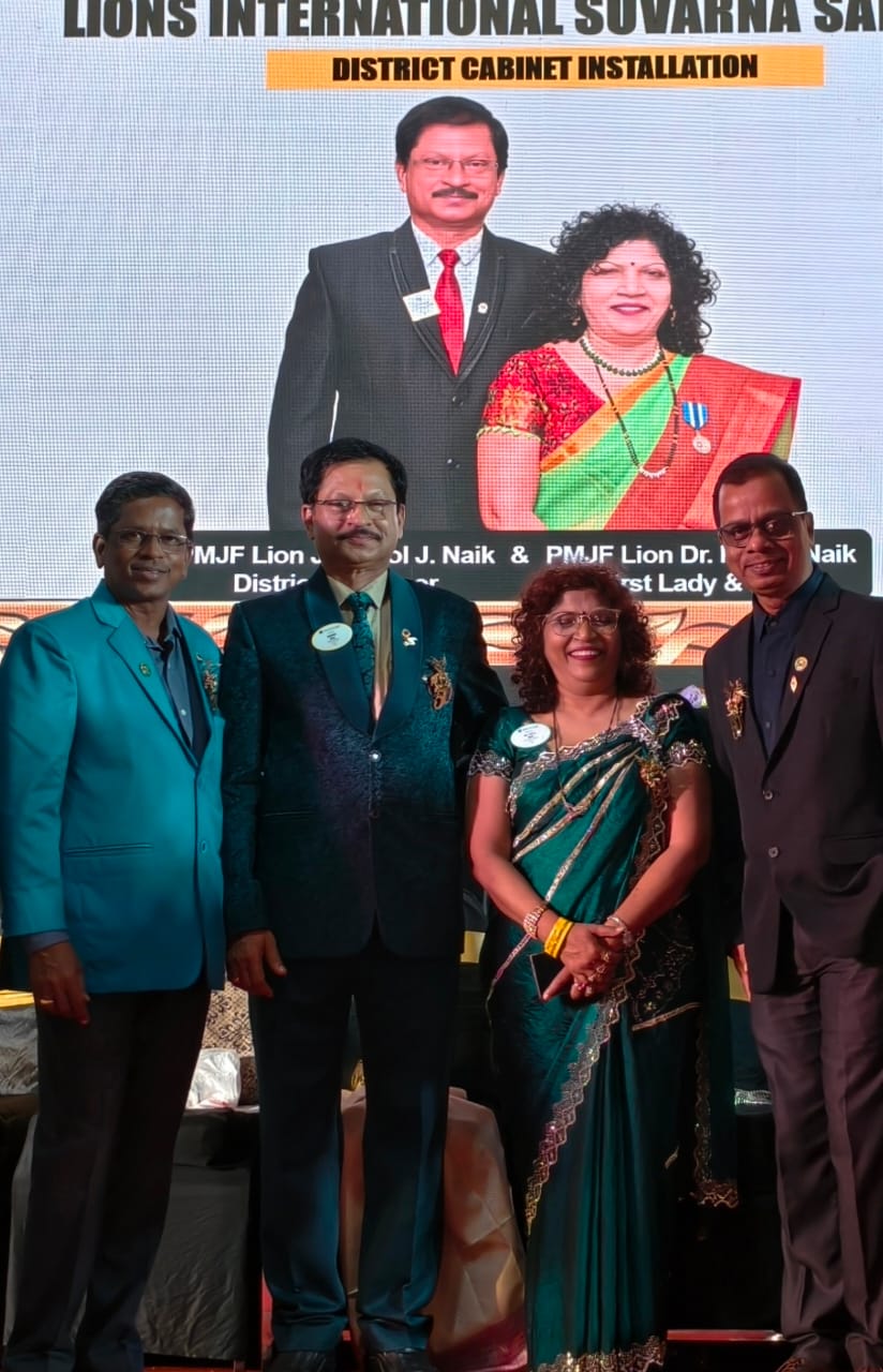 DISTRICT 317-B CABINET INSTALLTION HELD ON 26 JULY AT PONDA GOA