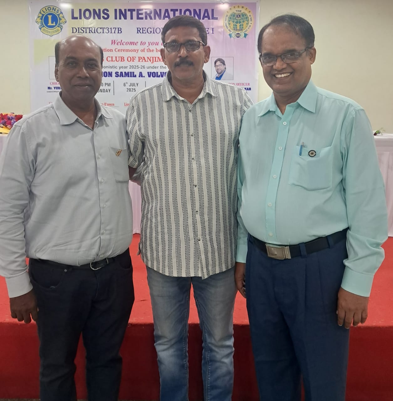 Mapusa Elite President MJF Lion Napoloen Dsouza attended the 3rd installation ceremony 2025-2026 of gerater Panjim