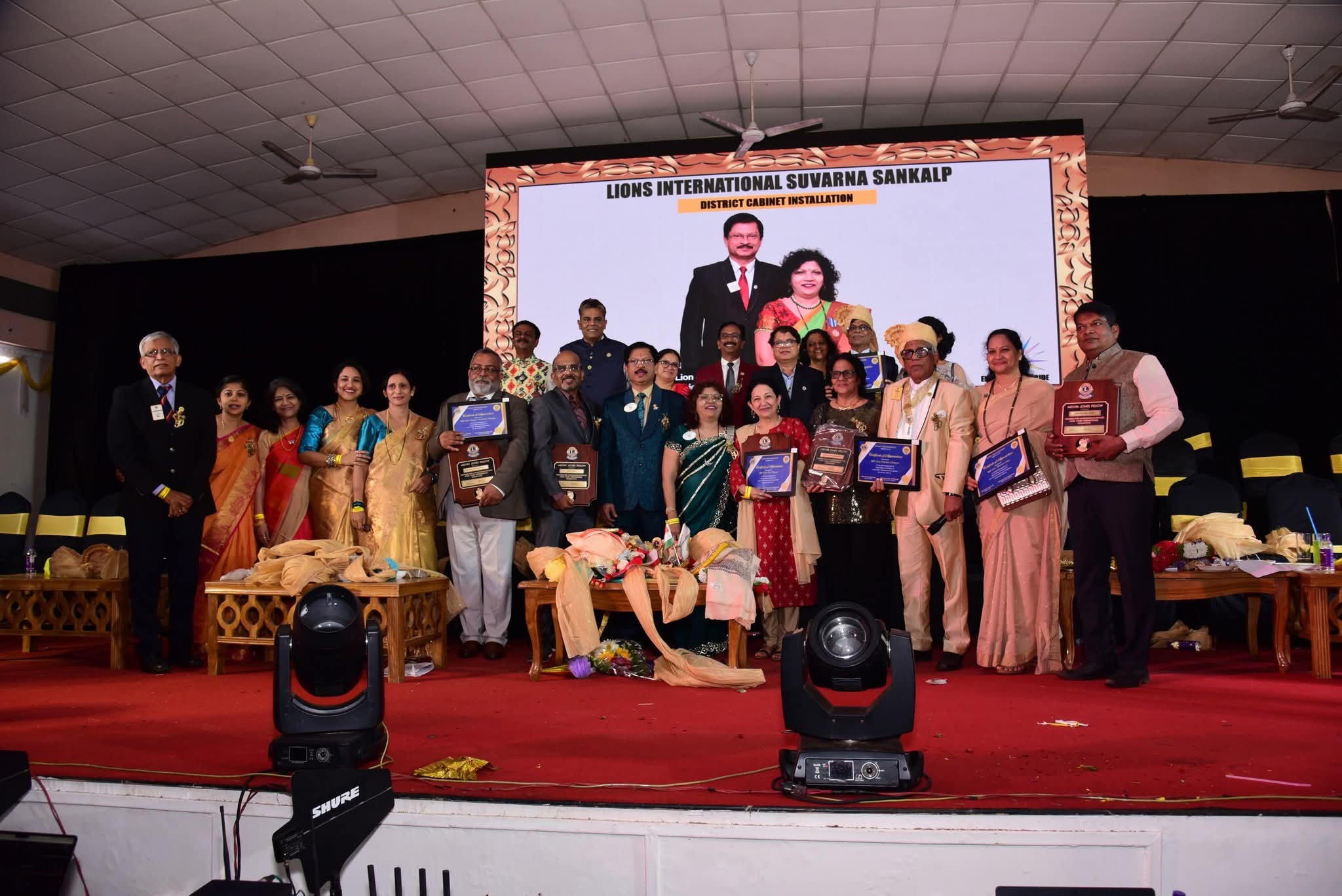 Club members attended Distric Cabinet Installation 