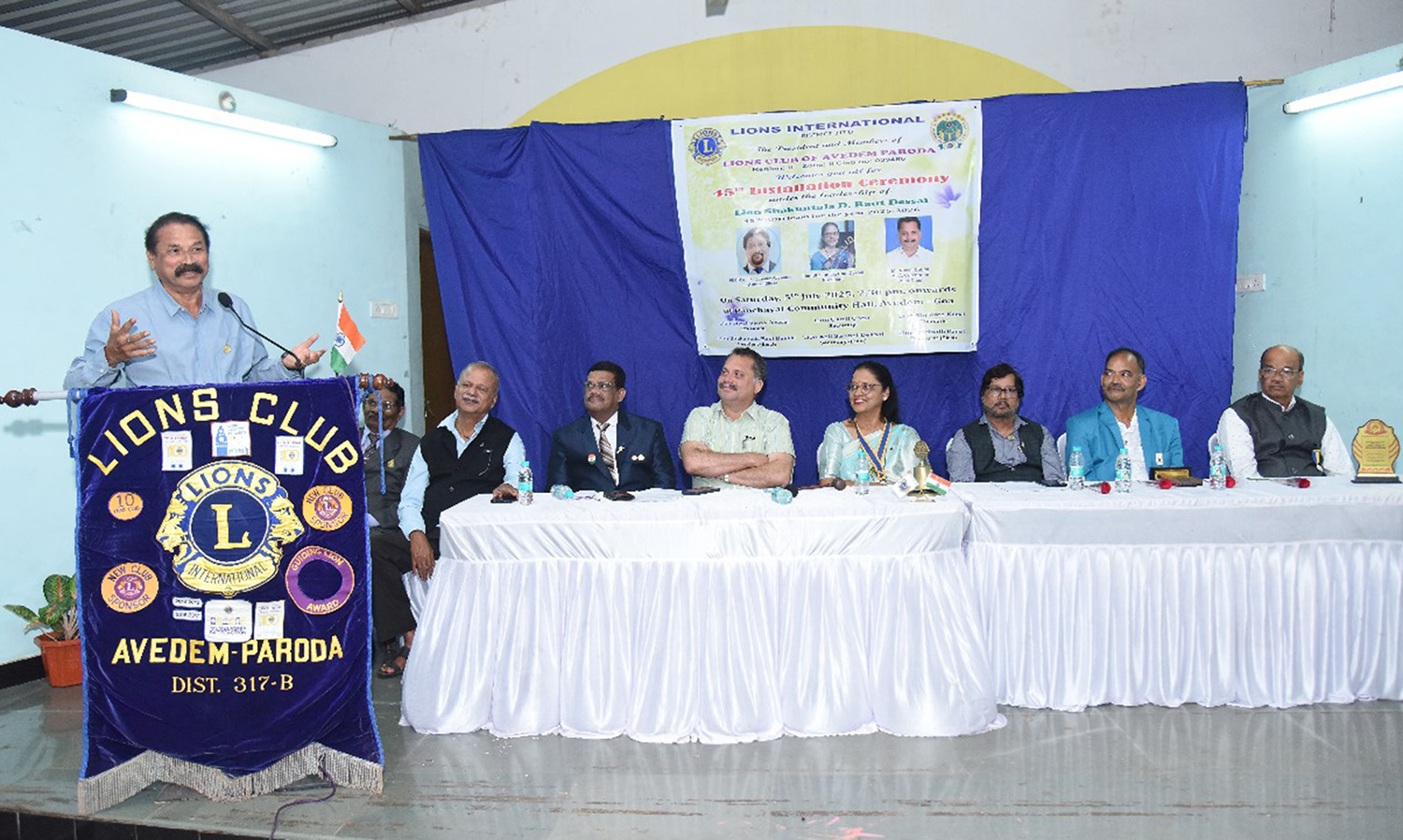 Visit To Club BOD Installations of Various Clubs In Our Disgtrict 317 B