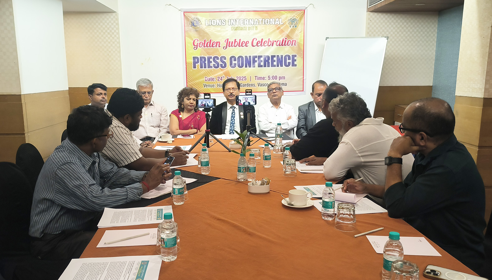 Press Conference Held For Pre Installation Ceremony with Golden Jubilee Celebration At Hotel La Paz