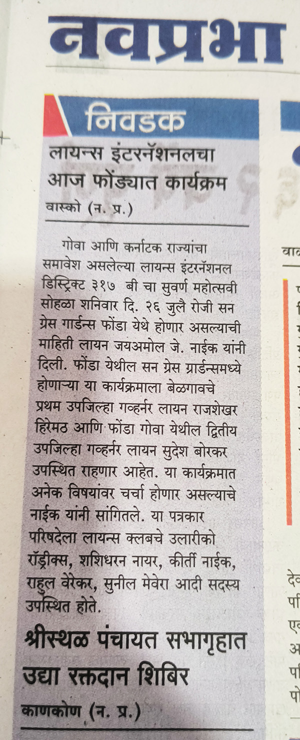 Lions Image Building Through Electronic and Print Media