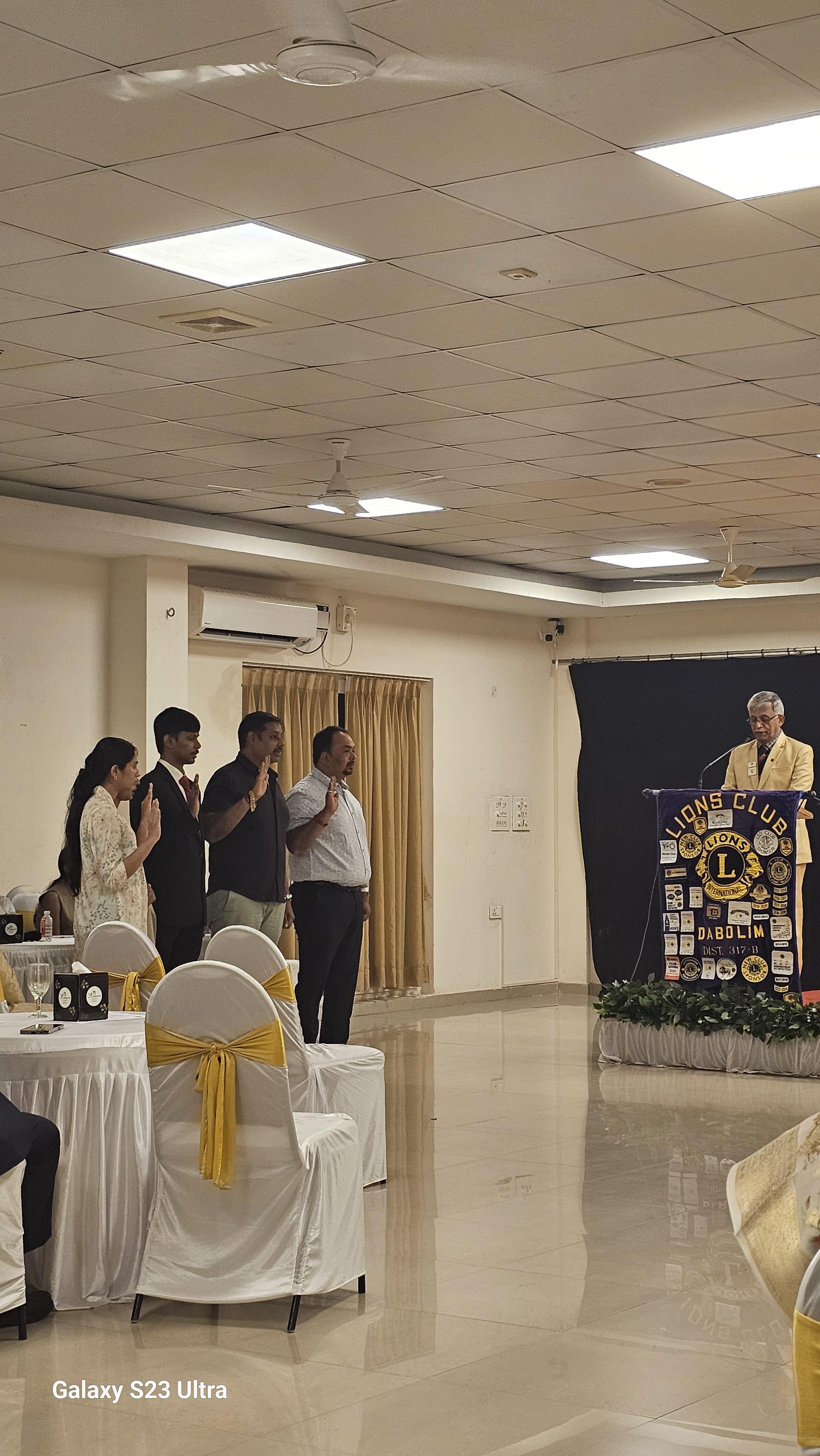 new member sponsored by District cabinet officer