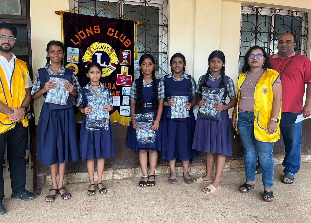 School uniforms to under privileged students Don Bosco Calangute 