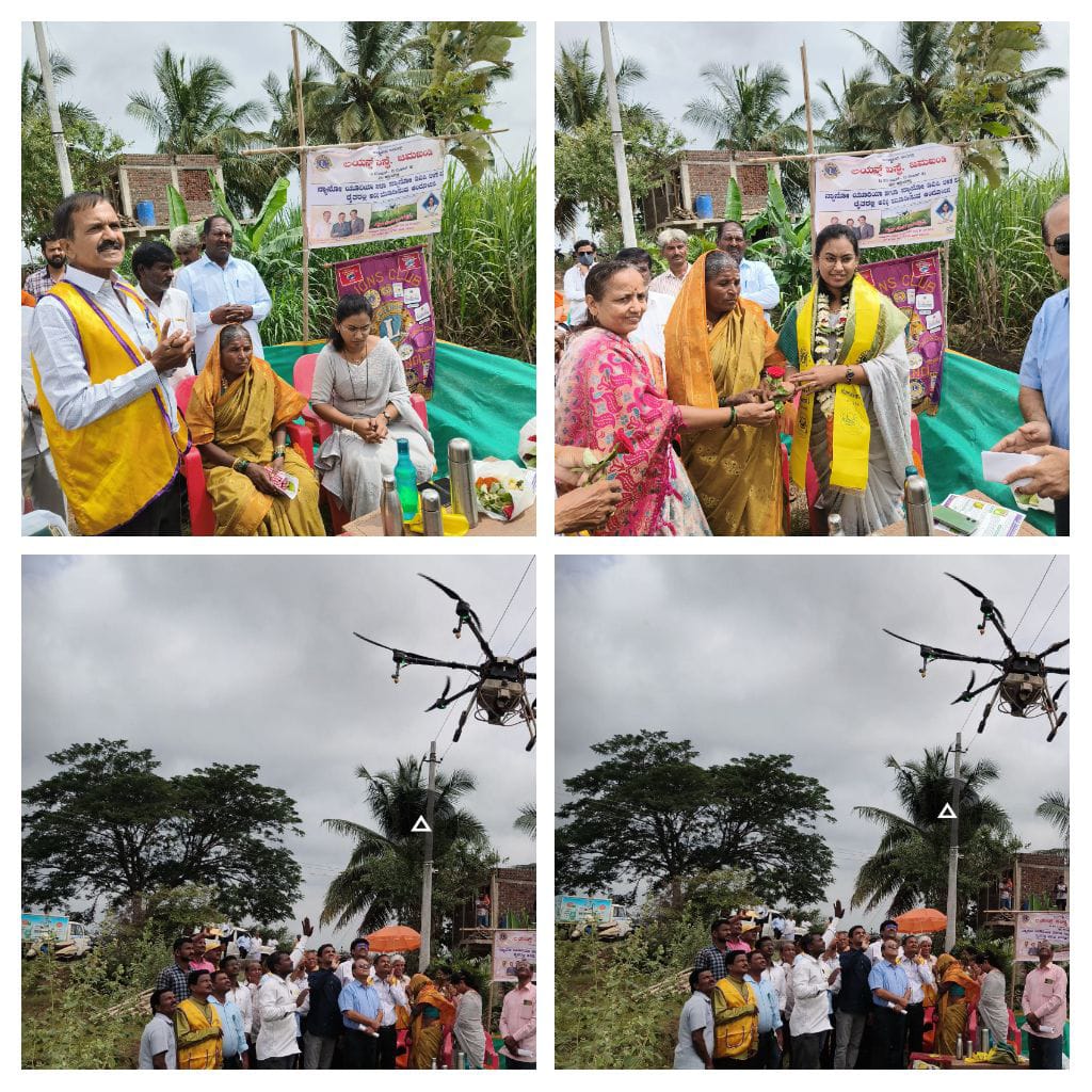 Awareness program among farmers about the use of Nano Urea and Nano DAP using drone spray.