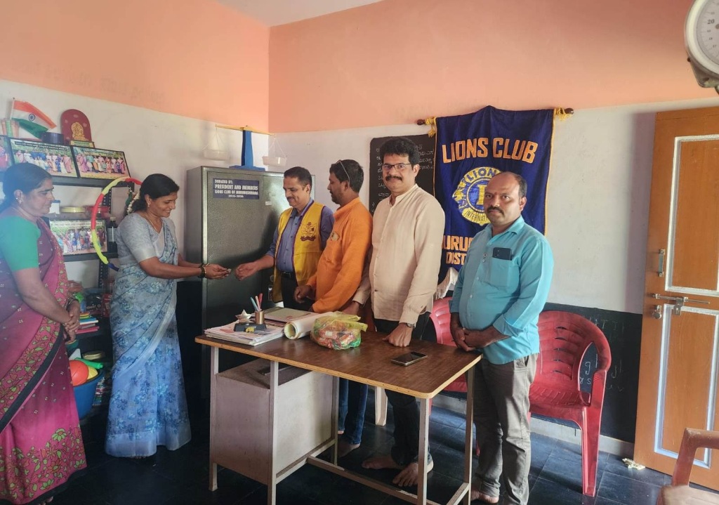 DONATED STEEL CUPBOARD TO PREPRIMARY SCHOOL.