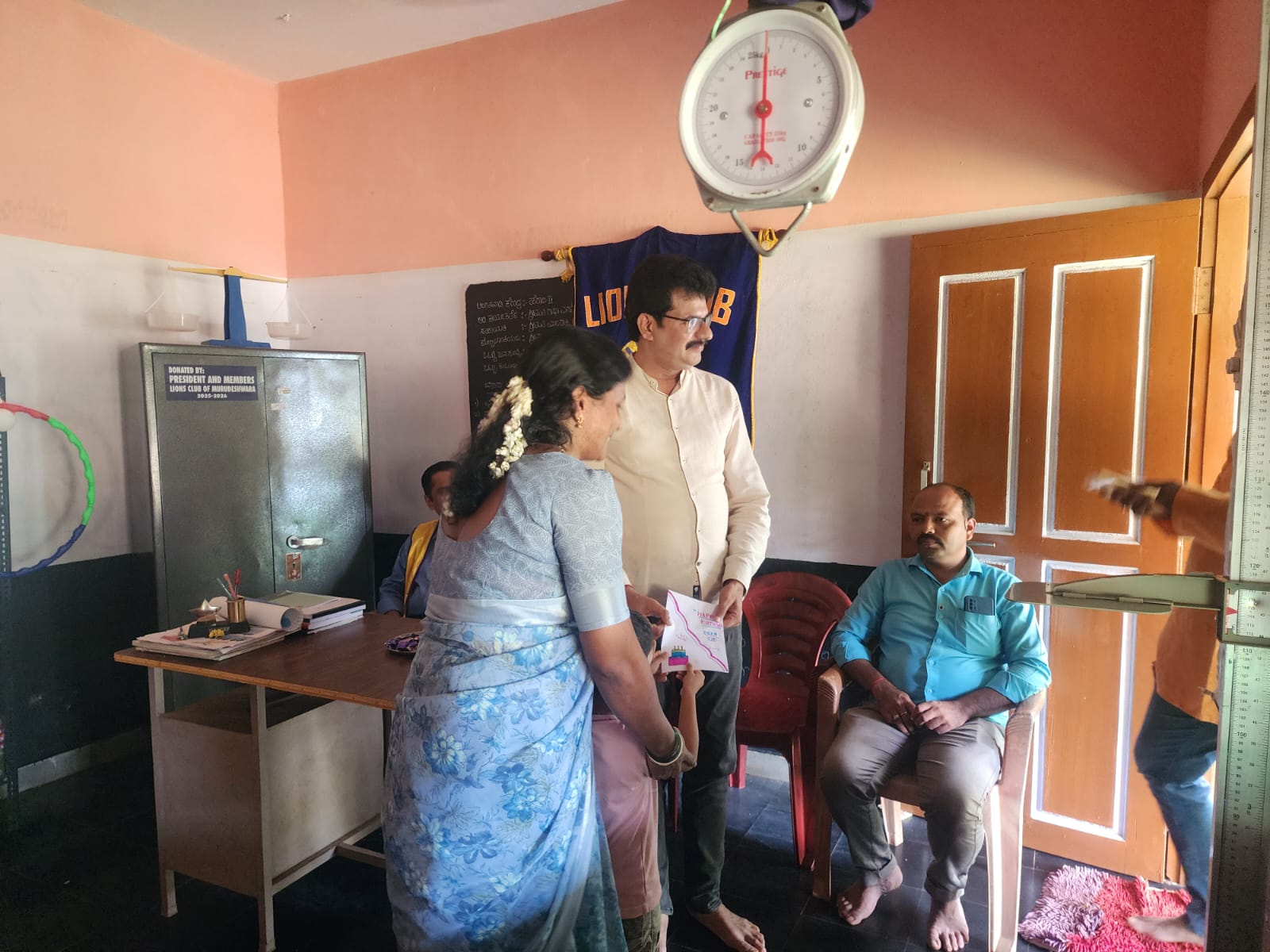 DONATED STEEL CUPBOARD TO PREPRIMARY SCHOOL.