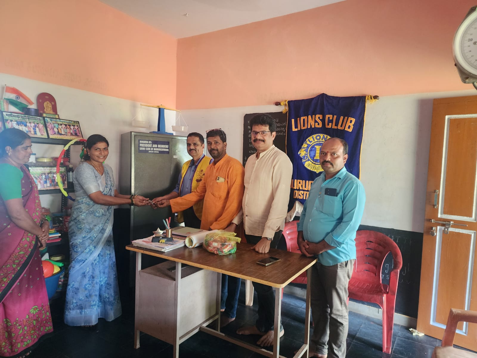 DONATED STEEL CUPBOARD TO PREPRIMARY SCHOOL.