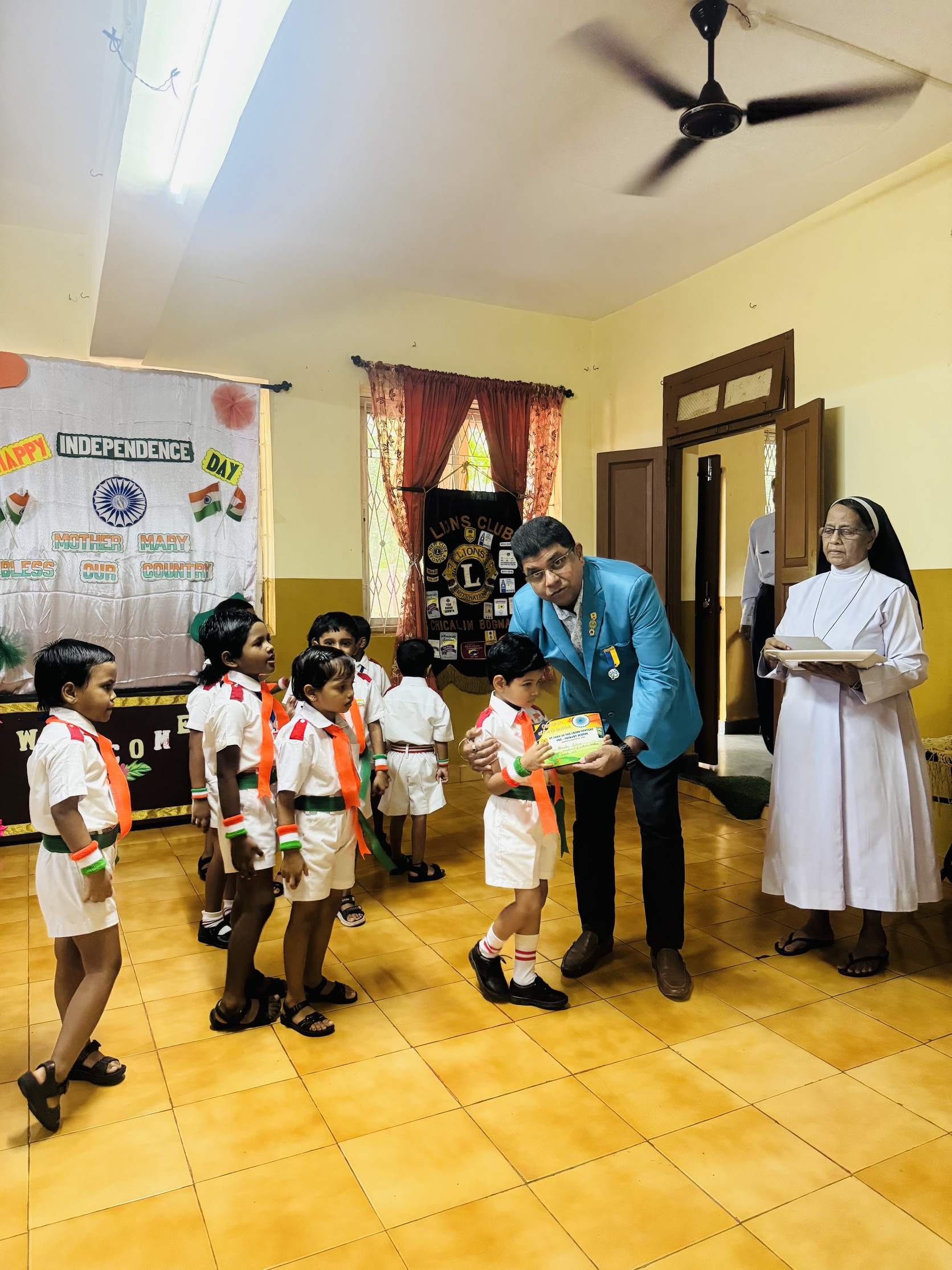 As a zone chairperson I attended  the independence day celebration  at the st Johns convent 