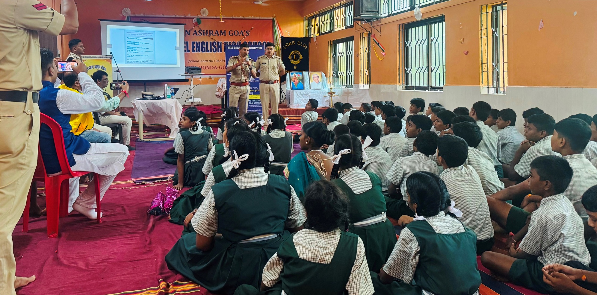 On 15th August Attended the club activity of Lions club of Ponda Mid town